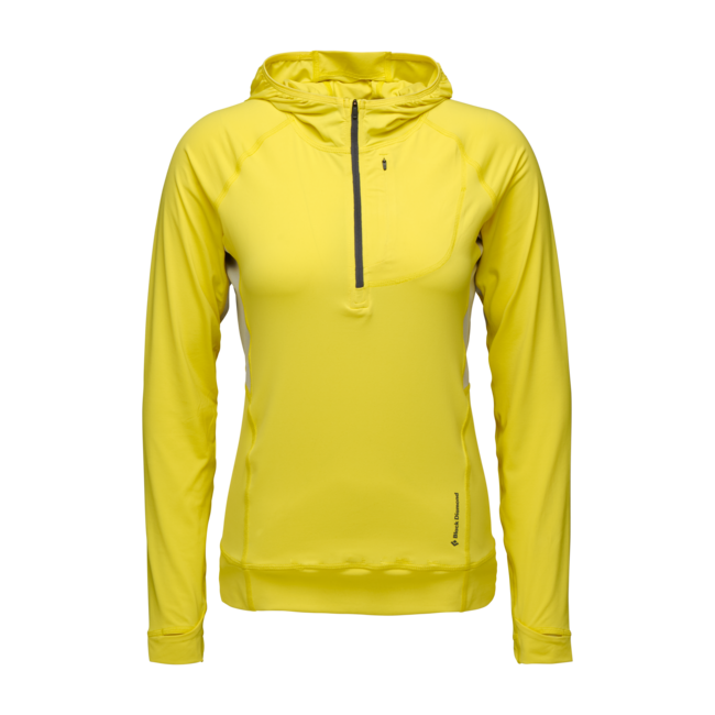 Black Diamond Alpenglow Pro суитшърт дамски, светлозелтена