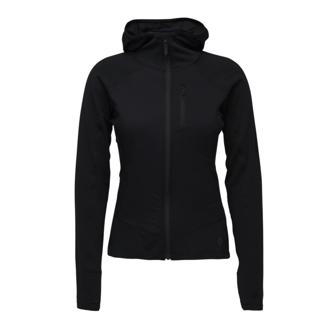 Black Diamond Coefficient Lt Hybrid суитшърт дамска, черна