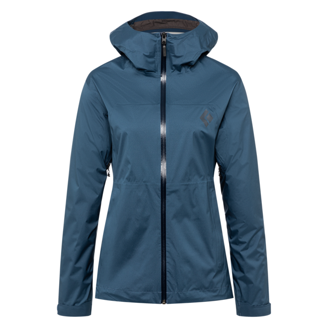 Black Diamond Stormline Stretch Rain Shell непромокаемо яке дамски, мастиленосиньо