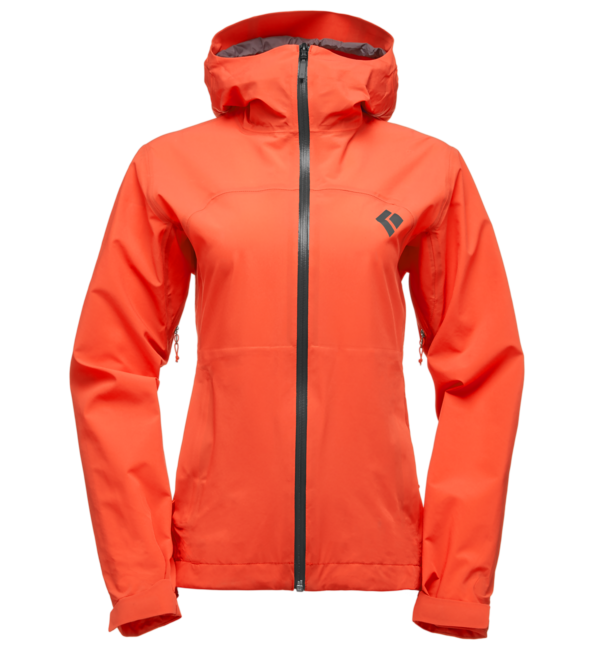 Black Diamond Stormline Stretch Rain Shell непромокаемо яке дамски, октанов