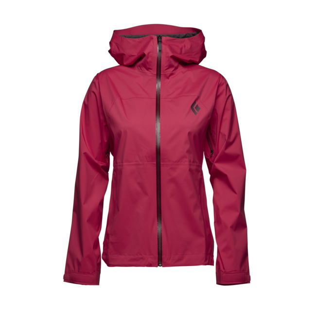 Black Diamond Stormline Stretch Rain Shell непромокаемо яке дамско, pomegranate