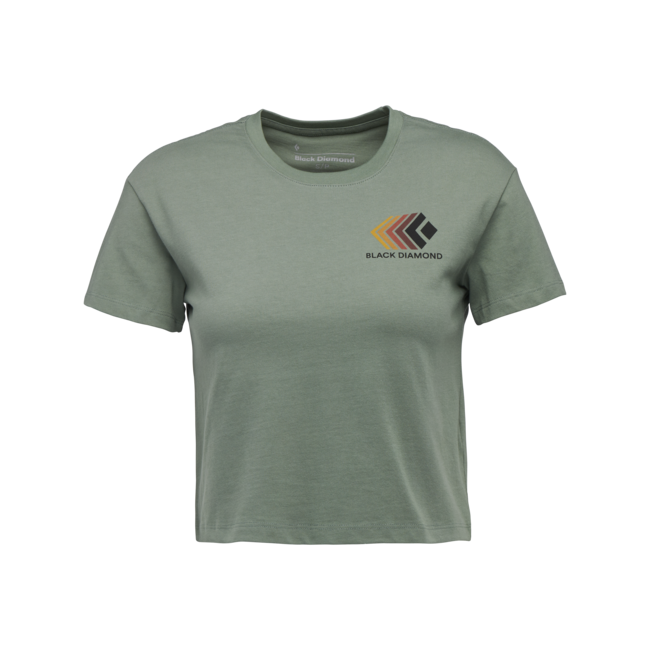 Black Diamond Faded потник дамски с кратък ръкав, маслинено зелен