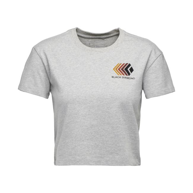 Black Diamond Faded crop тениска дамски с кратък ръкав, никел вересов