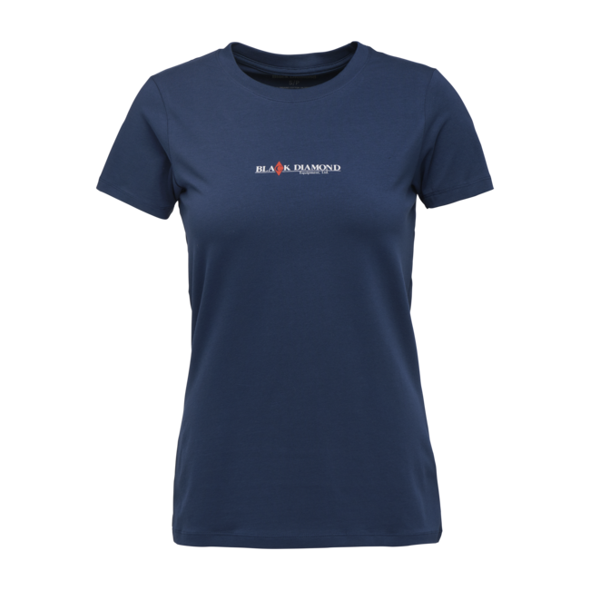 Black Diamond Heritage Wordmark тениска дамски с кратък ръкав, индиго