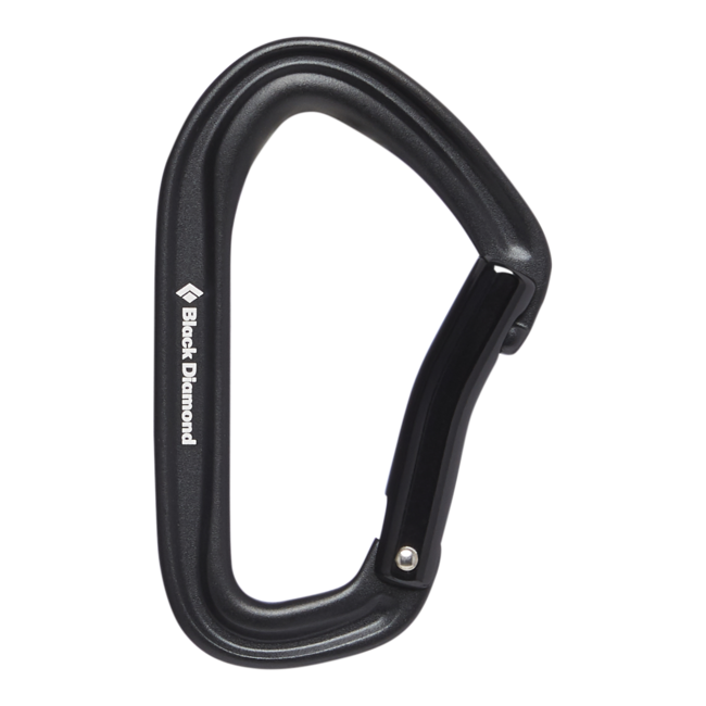 Black Diamond Hotforge Bent Gate карабина, черна