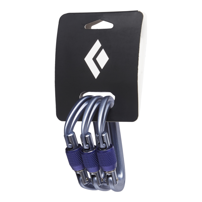 Black Diamond Liteforge скрутковачна карабина 3 опаковка, сива