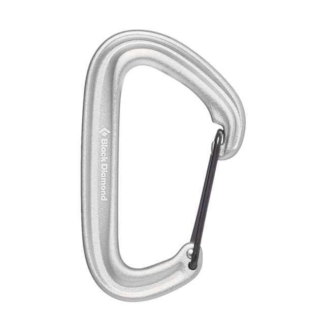 Black Diamond Litewire карабина, светлосива