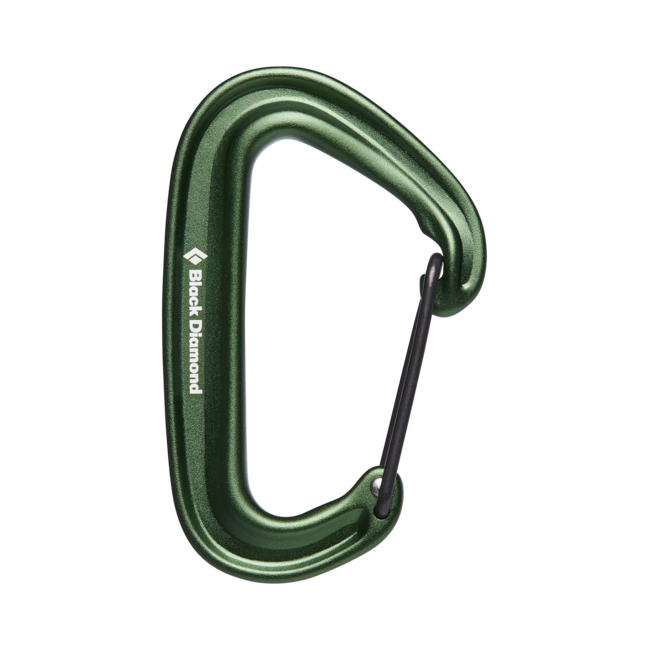 Black Diamond Miniwire карабина, зелена