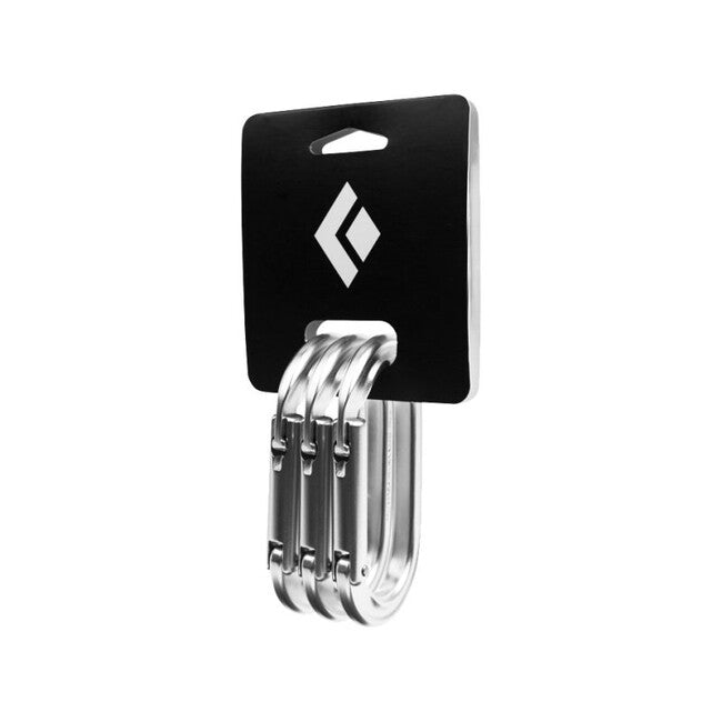 Black Diamond Овална карабина с ключав заключи 3бр., полирана