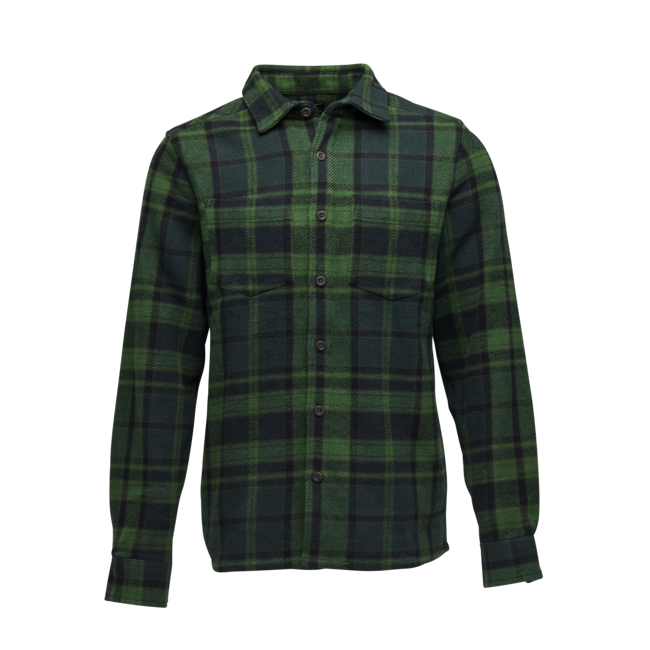 Black Diamond Project Heavy Flannel фланелна риза мъжка, palm зелено-антрацит каре