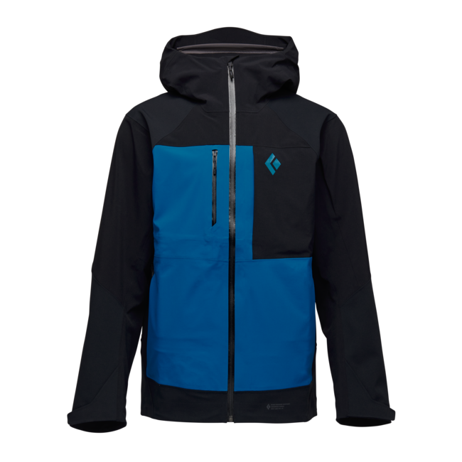 Black Diamond Recon Stretch Pro Shell ски яке мъжко, черно-зимородков