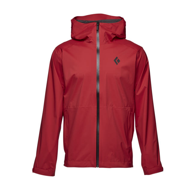 Black Diamond Stormline Stretch Rain Shell непромокаемо яке мъжко, карминено