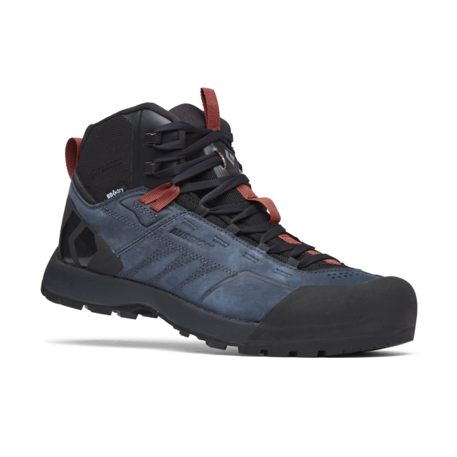 Black Diamond Mission Mid кожени обувки мъжки Waterproof Approach, eclipse-червено rock