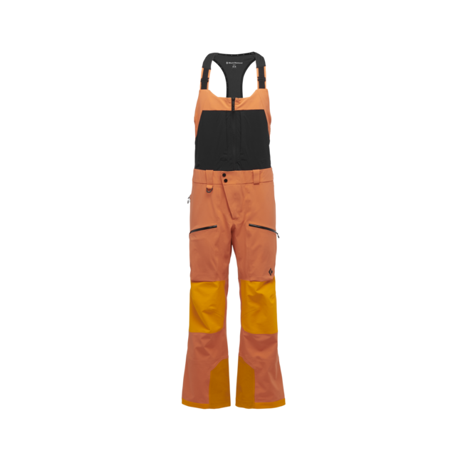 Black Diamond Recon Stretch Pro Bibs панталон мъжки с тракми, bd оранжево-пламък оранжево