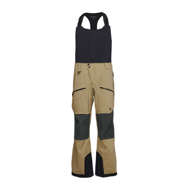 Black Diamond Recon Stretch Pro Bibs панталон мъжки с тракми, каки-опушено