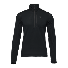 Black Diamond Coefficient Lt мъжка тениска с дълъг ръкав и цип, черно