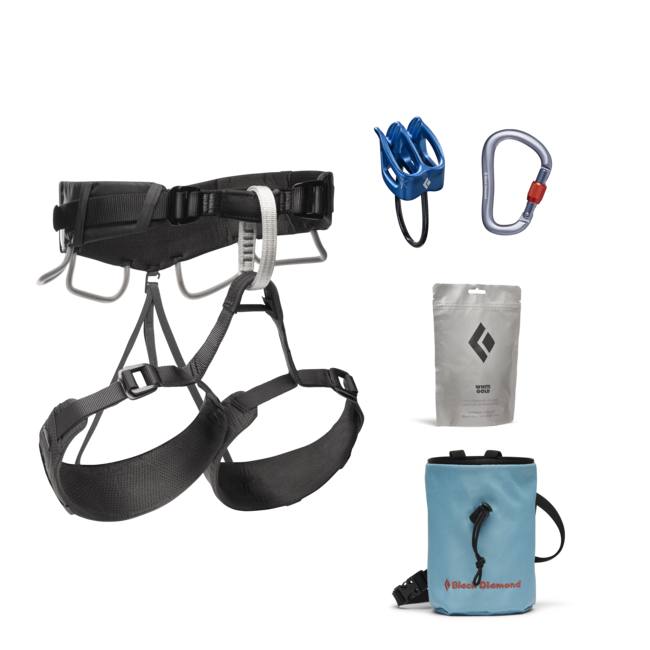 Black Diamond Momentum 4S седална обвързка комплект, антрацит