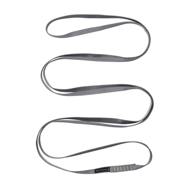 Black Diamond 18 Mm Найлон Runner слуцка 180 Cm, сива