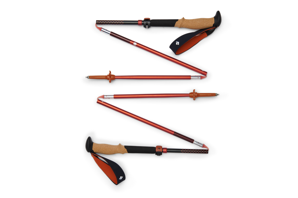 Black Diamond Pursuit Flz туристически пръти, черно-октанов