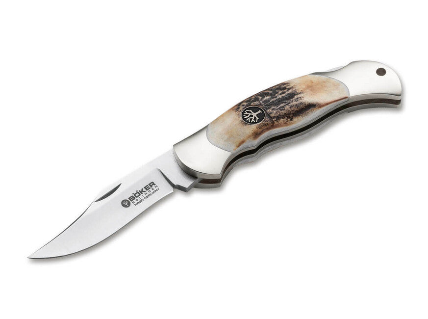 Böker Junior Scout затварящ джобен нож Stag, 7 cm