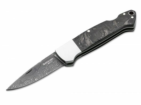 BÖKER® Manufaktur Solingen Damast Annual 2017 джобен нож, дамаск, 6,35 см