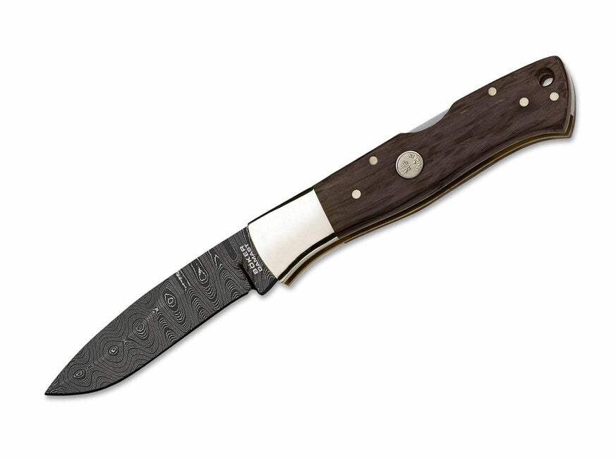 BÖKER® Mamba джобен нож дамаск, Bog Oak, 8,2 см