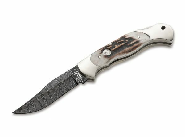 BÖKER® Scout джобен нож Stag 8 cm, дамаск, парог