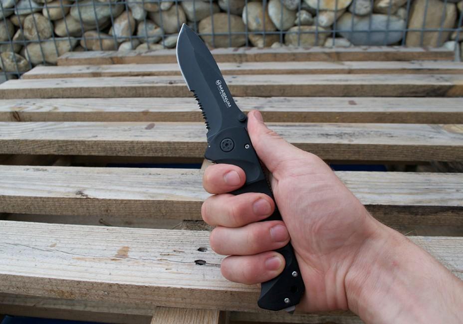 BÖKER® Magnum черно Spear джобен нож, 23cm