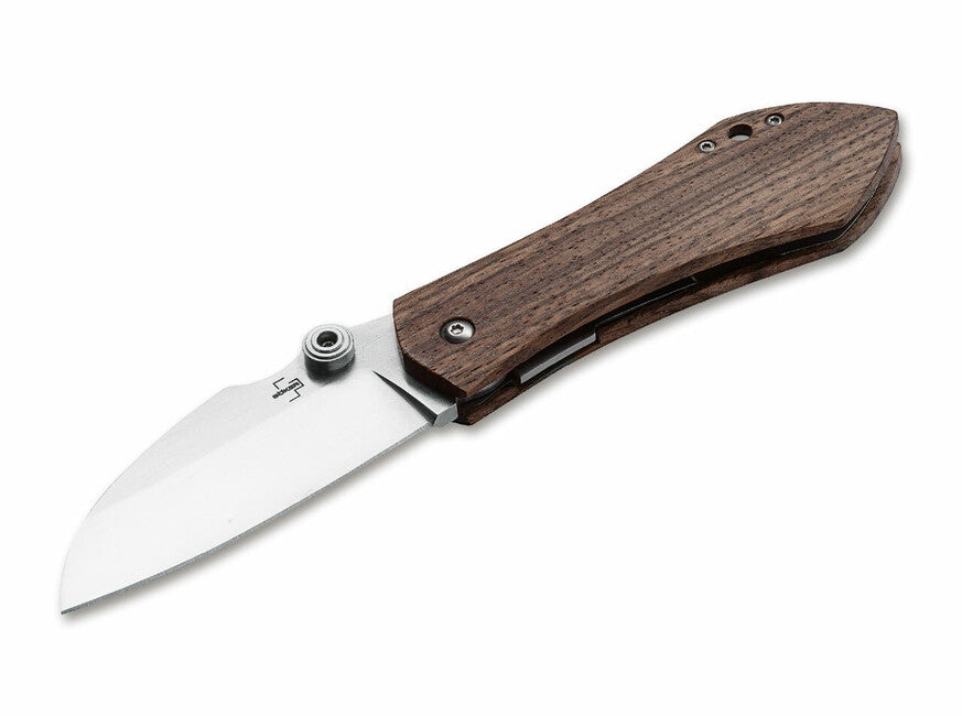 BÖKER® Anso 67 Pro джобен нож 8,7 cm, дърво Zebrawood, калъф найлон