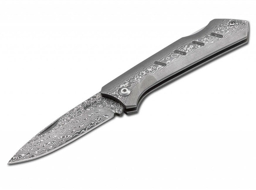 BÖKER® Damascus Dominator джобен нож 8,4 см, дамаск