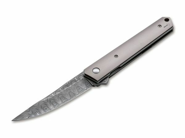 BÖKER® Kwaiken Flipper джобен нож, дамаск титан, 9 см