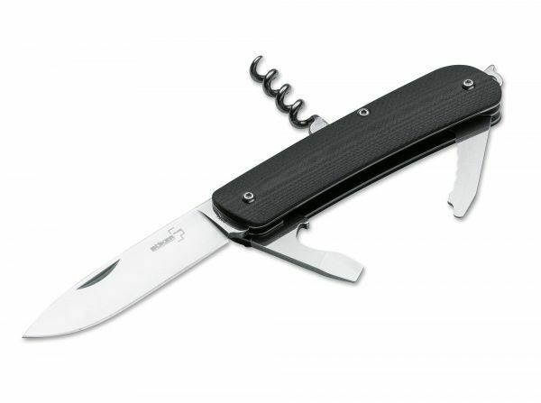 BÖKER® Tech Tool City 2 джобен многофункционален нож 7,1 cm, черен, G10