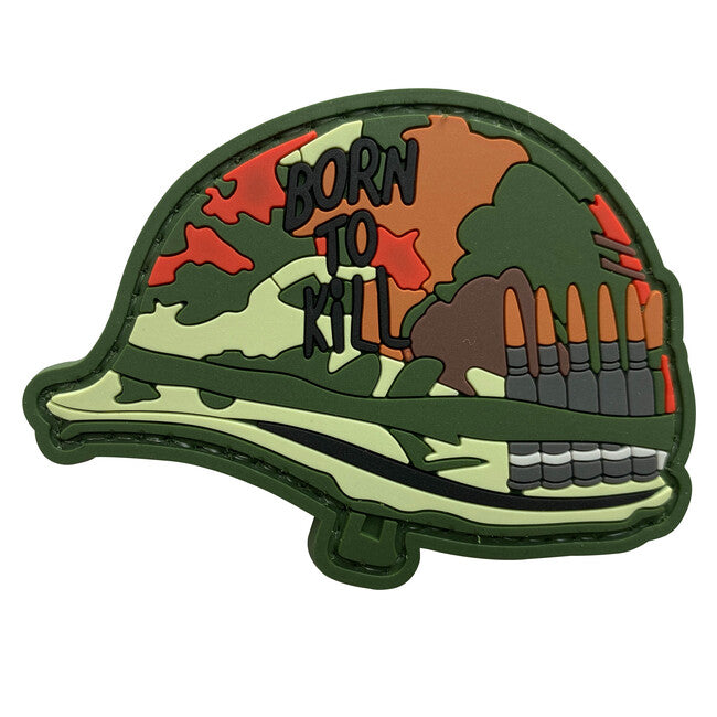 WARAGOD Born до Kill нашивка Helmet PVC Patch Camo