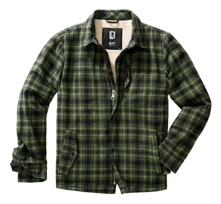 Brandit Classic Sherpa яке, маслинено-черно
