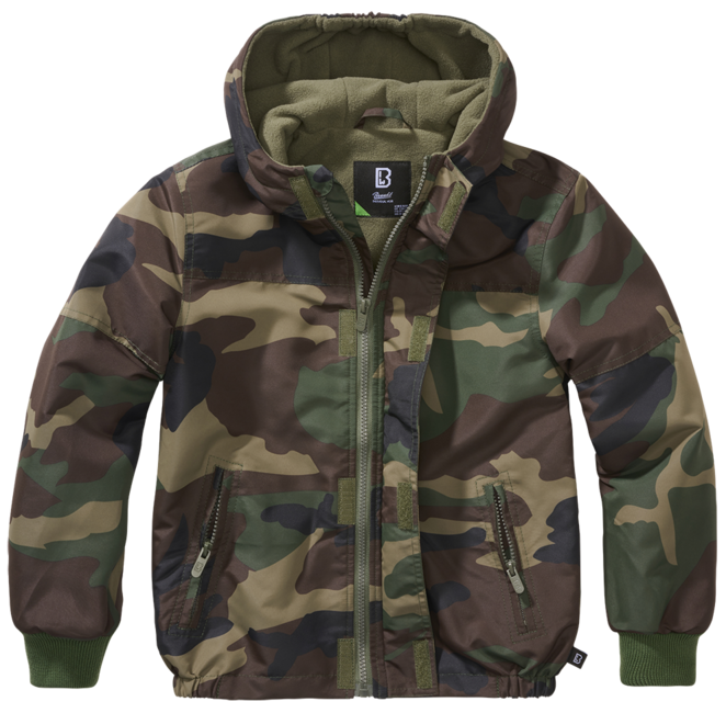 Brandit Frontzip Windbreaker яке детско, горски камуфлаж