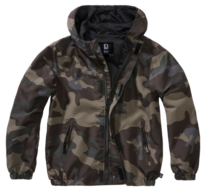Brandit Summer Frontzip Windbreaker яке детско, тъмен камуфлаж
