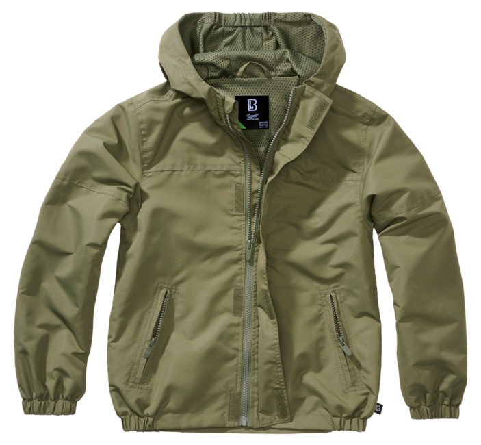 Brandit Summer Frontzip Windbreaker яке детско, маслинено