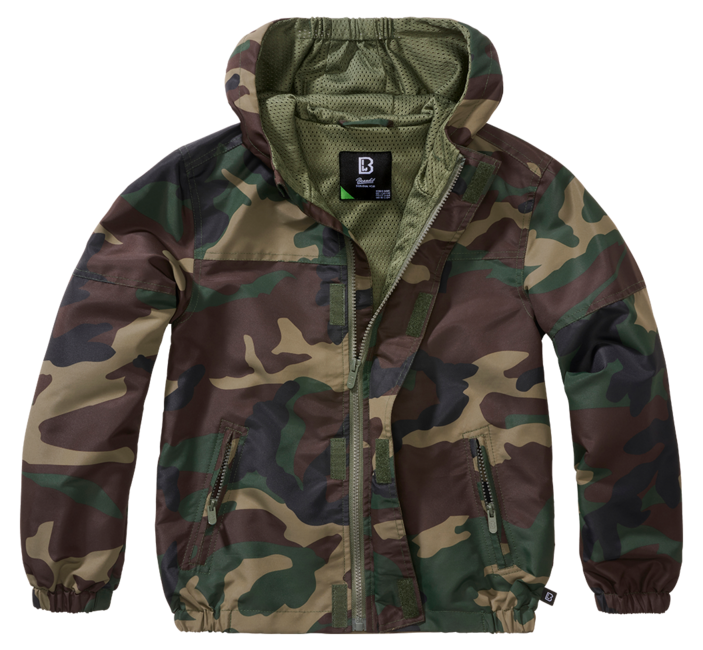 Brandit Summer Frontzip Windbreaker яке детско, горски камуфлаж