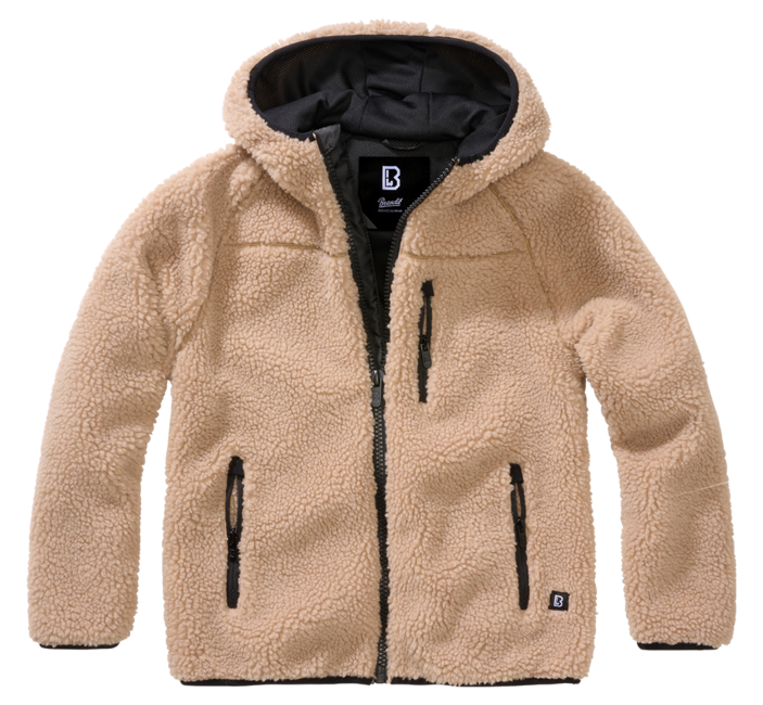Brandit Teddyfleece яке детско с качулка, камилско