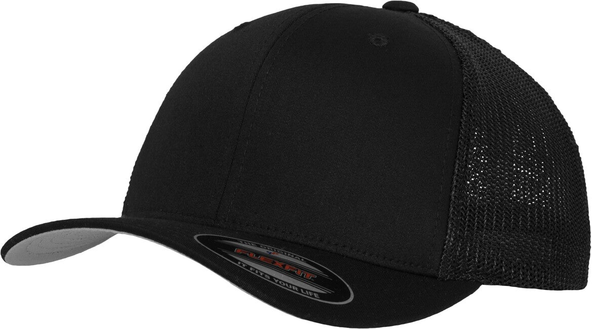Brandit Flexfit Mesh Trucker мрежеста шапка с козирка, черна