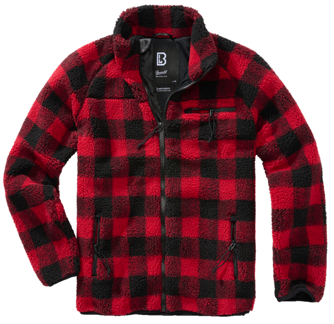 Brandit Teddyfleece яке флисово, червено/черно