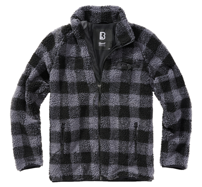 Brandit Teddyfleece яке, флисово, черно/сиво