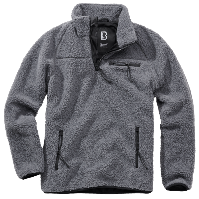 Brandit Teddyfleece Troyer яке флисов, антрацит