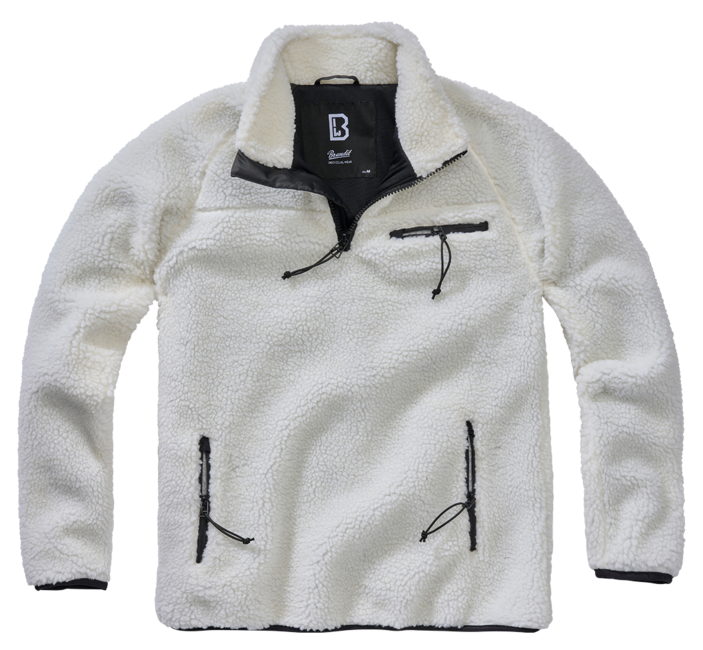Brandit Teddyfleece Troyer яке флисов, бяло