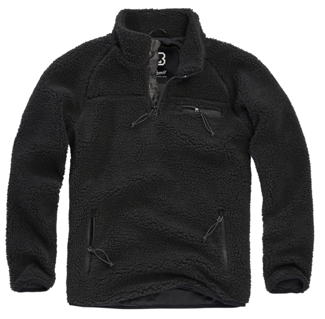 Brandit Teddyfleece Troyer яке, флисово, черно