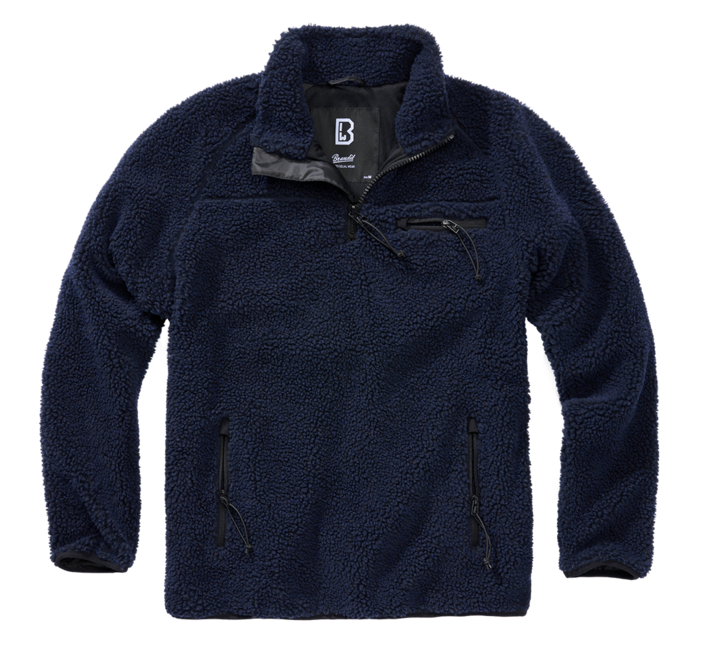 Brandit Teddyfleece Troyer яке флисово, тъмносиньо