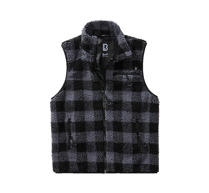 Brandit Teddyfleece елек флисов, черен/сив