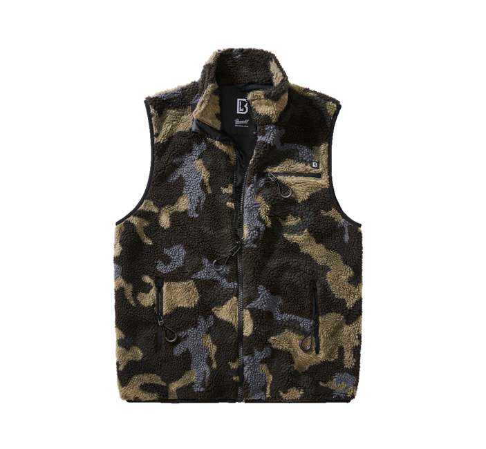 Brandit Teddyfleece елек флисов, тъмен камуфлаж