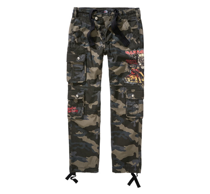 Brandit Iron Maiden Pure Slim панталон тъмно камо, тъмно камо