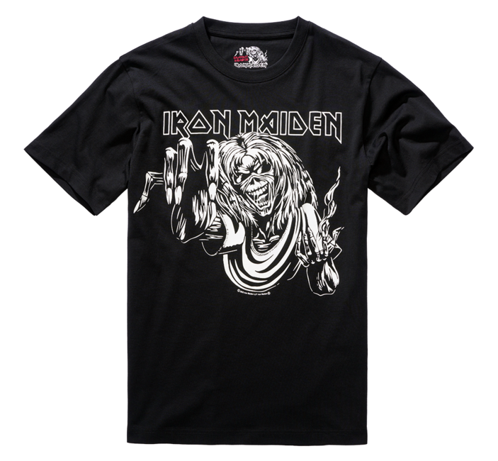 Brandit Iron Maiden тениска Eddy Glow, черна